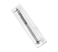 Dickly Regla de corte de cuero plana Thrower, multifunción, duradera, práctica, universal, con regla cónica ajustable.