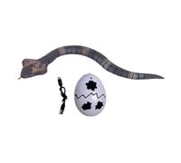Dickly Serpiente a Control Remoto Juguete Realista Animal con Recargable Robot de Broma Que Se Mueve Automáticamente Adecuado para Niños Y Niñ
