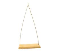 Dickly Soporte para carillón, soporte para objetivo de gong, soporte único de madera, soporte de madera para carillón de viento, multiusos para salón de té,