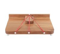 Dickly Tabla de cortar adaptable para una sola mano, de madera, ideal para trinchar carne, con 10 púas, ideal para pacientes con accidente cerebrovascular y