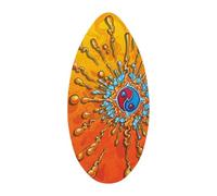 Dickly Tabla de Skimboard de 41 Pulgadas, Tabla de acuática con Acabado Brillante, de Skimboard Deslizante de Madera, de de Madera para, Style B