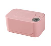 Dickly TOMPILIDO Caja de dispensador Húmedo Húmedo de calefacción rápida Pantalla LED de 80 piezas Capacidad Calentador de tejido de dispensador de, Rosa