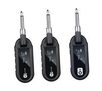 Dickly Transmisor y receptor de guitarra Amplificador de guitarra Transmisor de audio universal para equipos de grabación de música de bajo