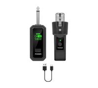 Dickly Transmisor y receptor de micrófono, adaptador de micrófono universal antiinterferencias, micrófono XLR inalámbrico, de música para, 1 Por 1