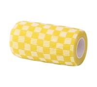 Dickly Vendajes elásticos autoadhesivos para Patas de Perro, Transpirables y Protectores para Patas de Gatitos, Caballos y Animales pequeños, para pasear al, 10 Cm Amarillo
