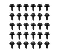 Dickno 30 tornillos para guardabarros de coche, guardabarros de automóvil, pernos 90159-60498 compatibles con Tacoma, Tundra, Highlander, RAV4, Prius, ES300h, GS350