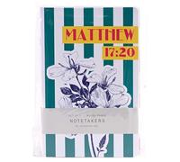 Dicksons Christian Notetaker Journal Set of 3 - Ruled Pages with Assorted Inspirational Cover Designs, Compact Notebook Set for Notes, Bible Study, Prayer & Journaling