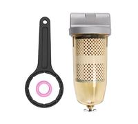 DICMIC 496 Conjunto de filtro de tanque de combustible con llave de reemplazo para gasolina y diésel, separador de agua de 30 micrones, máxima de 25 GPM, 150 PSI con tapa superior NPT de 1" Reemplazo
