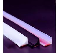 DICOGA® Barrera Agua para Ducha | Perfil Silicona Ducha Autoadhesiva, Suelos, Encimeras, Etc. (Blanco)