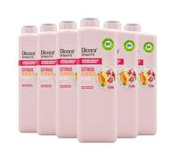 Dicora Urban Fit | Gel de Ducha Cítricos & Melocotón | Gel de Baño Nutritivo con Vitamina C y Extractos Naturales | Pack 6x750 ml