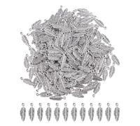 DICOSMETIC 180/300 piezas colgante de plumas de aleación al por mayor colgante de pluma de pájaro colgante de alas de metal encanto mini atrapasueños plumas colgantes para la fabricación de joyas