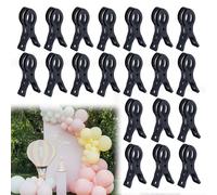 DICOSMETIC 20 clips de arco de globos grandes de 9 cm, clips profesionales resistentes para manualidades, abrazaderas de resorte de plástico para soporte de telón de fondo, fotografía, decoración del