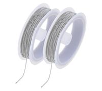 DICOSMETIC 20M Edelstahlkabelketten 1mm Halskette Kettenglieder Bulk Metallarmbandkette für Frauen Männer DIY Bastel und Schmuckung