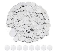 DICOSMETIC 2880 lentejuelas redondas planas para manualidades, 10,5 mm, PVC, lentejuelas redondas, plateadas, lentejuelas grandes, para manualidades, lentejuelas sueltas para manualidades, costura