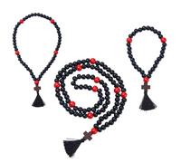 DICOSMETIC 3 cuerdas ortodoxas cristianas con 30/50/100 nudos cuerda griega ortodoxa griega komboskoini chotki protección bendición cruz colgante borla colgante de coche encanto regalo religioso