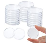 DICOSMETIC 40 cápsulas transparentes para monedas de 42 mm, soporte para monedas para coleccionistas Morgan Silver Dollar Monedas de plástico para exposiciones, conmemoraciones, grosor 4 mm