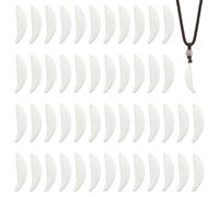 DICOSMETIC 60 dijes de resina de diente de lobo con diseño floral de colmillo de lobo blanco, colmillos de lobo, dijes de dientes de animales para hacer collares, pulseras, joyas, agujero: 1,4 mm,
