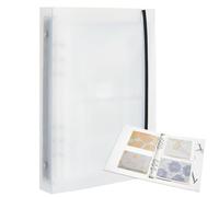 DICOSMETIC A5 Sticker Organizer Album Aufkleber Aufbewahrungsalbum Sticker Sammelordner mit 60 Stück Loose Leaf Karten für Organisieren und Präseneren Postkarten, Aufkleber Fotos