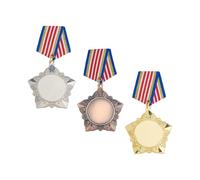 DICOSMETIC Medallas militares insignia premio medalla de honor Pines de Solapa Dorado Plata Bronce Premio Medallas Insignias para Competición Deportes Disfraz Militar para Uniforme Traje