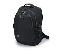 Dicota Backpack Eco 14-15,6 - Mochila Ligera para portátil con Funda Impermeable, Acolchado de protección, Funda de portátil extraíble y Amplio Espacio de Almacenamiento, Negro