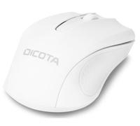 Dicota Comfort - Ratón - diestro y zurdo - óptico - 3 Botones - inalámbrico - 2,4 GHz - Receptor inalámbrico (USB) - Blanco