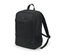 DICOTA Eco Backpack Base 13-14,1 - Mochila Ligera para portátil con Acolchado de protección y Espacio de Almacenamiento, Negra