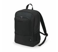 DICOTA Eco Backpack Base 15-17,3 - Mochila Ligera para portátil con Acolchado de protección y Espacio de Almacenamiento, Negra