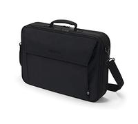 DICOTA Eco Multi Plus Base 15-17,3 - Maletín para portátil con Acolchado Protector y Compartimento para Documentos, Negro