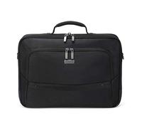 Dicota Eco Multi Select 14-15,6 Pulgadas - Bolsa Bandolera para Ordenador portátil y Tableta, Bolsa para portátil Eco Hecha con Materiales reciclados, Negra