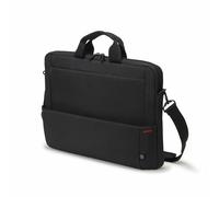 DICOTA Eco Slim Case Plus Base 13-15,6 - Práctico maletín para portátil con Gran Espacio de Almacenamiento, Negro