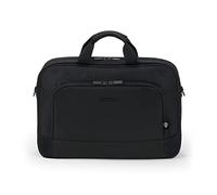 DICOTA Eco Top Traveller Base 15-15,6 - Maletín Ligero para portátil con Acolchado de protección y Espacio de Almacenamiento, Negro