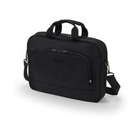 DICOTA Eco Top Traveller Base 15-17,3 - Maletín Ligero para portátil con Acolchado de protección y Espacio de Almacenamiento, Negro