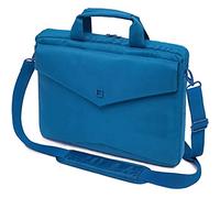 DICOTA Maletín para portátil Code Slim Case - Protección Especial con Espuma EVA, Espacio de Almacenamiento Adicional en la Parte Delantera y Trasera, 11 Pulgadas, Azul