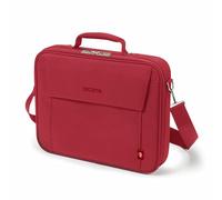 DICOTA Multi Base 14-15,6 - Maletín Ligero para portátil con Acolchado Protector, Rojo