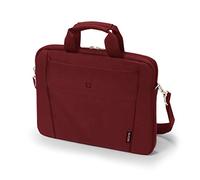 DICOTA Slim Case Base Bolsa para el Hombro para portátil y Tablet, Funda Ligera para portátil, Bolsa para portátil Slim Case Base, roja, para portátiles de 11-12,5".