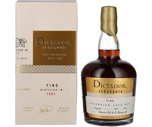 Dictador JERARQUÍA 29 Years Old FINO Rum 1991 41% Vol. 0,7l in Giftbox