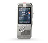 Dictáfono Philips DPM8100 700h Grabación Estéreo Pantalla TFT 2,4" USB SD Plata