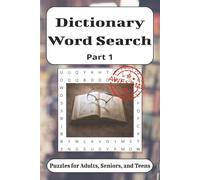 Dictionary (ABC's) Word Search Puzzle Book: Word Searches with Easy to Read Print about the ABC's, Vocabulary and More/6x9 inches, 110 pages/ 50+ ... for Free Times, Vacations, and Holidays