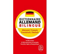 Dictionnaire allemand bilingue allemand-français : französisch-deutsch