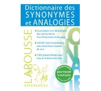 Dictionnaire des synonymes et analogies