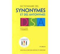 Dictionnaire des synonymes et des antonymes