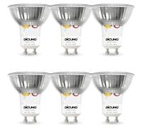 DiCUNO Bombilla LED GU10 4.5W, Equivalente halógena 40W, 460lm, luz neutro 4000K, No regulable, 230V, Ángulo amplio 120° Spotlight, Foco LED para interiores, Pack de 6