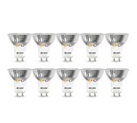 DiCUNO Bombilla LED GU10 5W, Equivalente halógena 50W, 500lm, luz neutro 4000K, No regulable, 220-240V, Ángulo amplio 120° Spotlight, Foco LED para interiores, Pack de 10