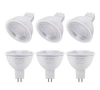 DiCUNO Bombilla LED MR16 GU5.3 5W, No regulable, Bombilla para foco LED, Equivalente de halógeno 50W, 380LM, Blanco frío 6000K, AC/DC 12V, Ángulo de haz 60 °, 6 Piezas