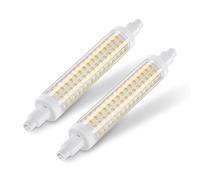 DiCUNO Bombilla LED R7s 118mm 8.5W, equiv. 100W, 2700K, 1200lm, Pack de 2 | Blanco cálido, No regulable, Lámpara LED Lineal R7S para focos, Apliques, Plafón y Lámparas de Pie, 230V
