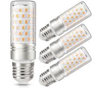 DiCUNO Bombillas LED Maíz E27 10W, Blanco Cálido 2700K, 1200LM, Bombillas Incandescentes de 130W Equivalentes, E27 LED Lámpara del Maíz, Ángulo 360, No Regulable, 230V, 4 Piezas