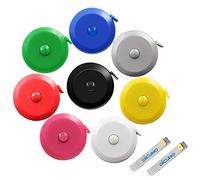 DiCUNO Cinta Suave y Retractil Cuerpo Sastre Craft Costura Tela Dieta Cinta De Medicion Portátil 60 Pulgadas /1,5 Metros(8 Colores)