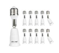 DiCUNO E27 a E27 9.5CM/3.7IN Adaptador extensor, extensión de portalámparas de lámpara, adaptador de portalámparas para bombillas LED y CFL, Pack de 10