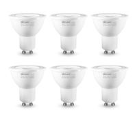 DiCUNO ProOE Bombillas LED GU10 5W, Equivalente 35W halógeno, CRI 98, Blanco cálido 3000K, 310lm, Ángulo de proyección 35°, Foco LED GU10, Espectro completo, No regulable, 6 Piezas