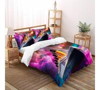 DICVXST Impresión 3D Titanic cósmico Funda De Edredón Infantil/Juvenil 3 Piezas Microfibra 2 Fundas De Almohad Suave con Cremallera De Super King(260x220cm)